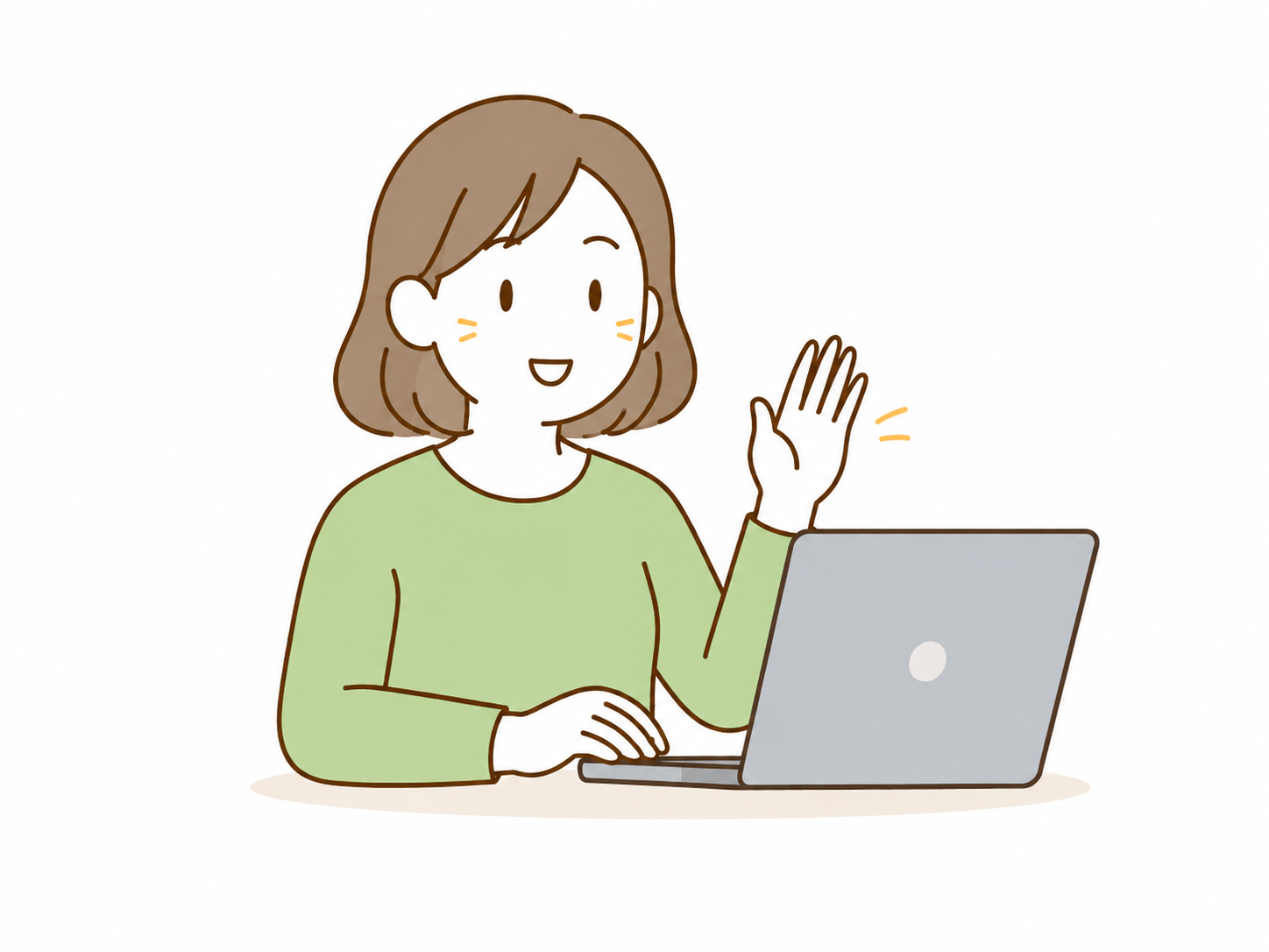 パソコン・スマホ教室のイラスト